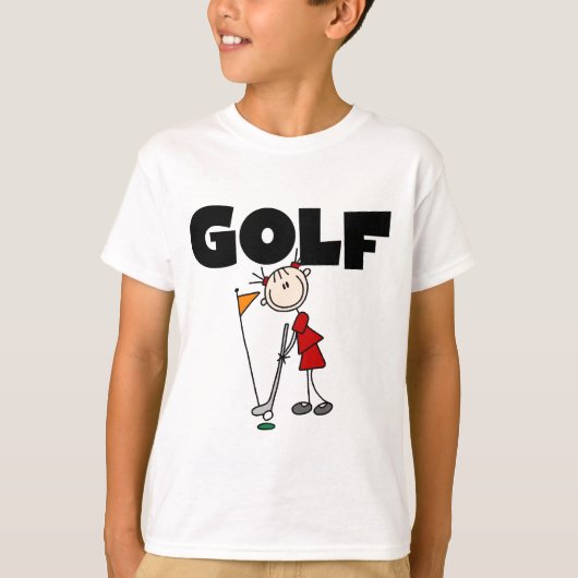 T-shirts et cadeaux de GOLF de filles (Devant)
