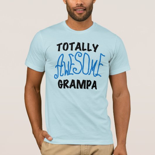 T-shirts et cadeaux de Grampa bleu absolument géni (Devant)