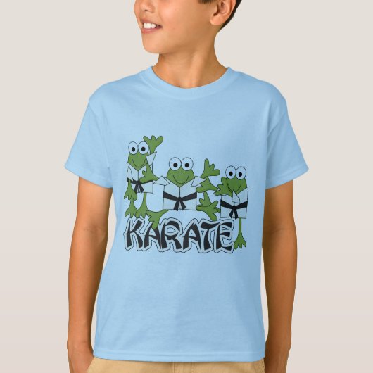 T-shirts et cadeaux de grenouilles de karaté (Devant)
