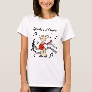 T-shirts et cadeaux de joueur de guitare de fille
