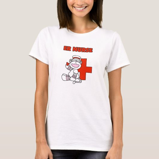 T-shirts et cadeaux de l'infirmière de singe de ch (Devant)