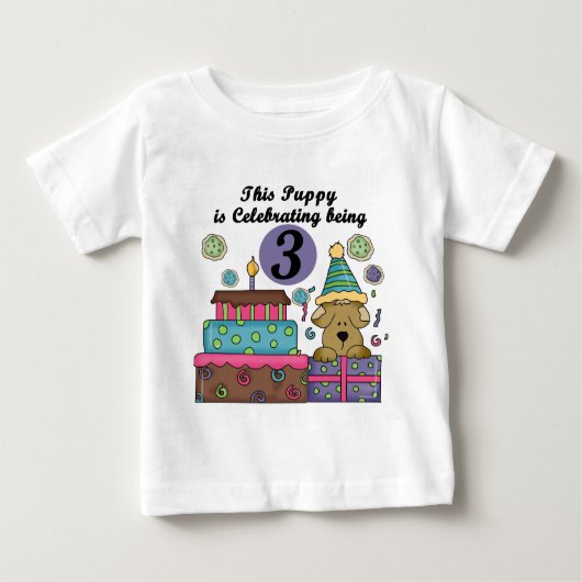 T-shirts et cadeaux de marionnettes 3e anniversair (Devant)