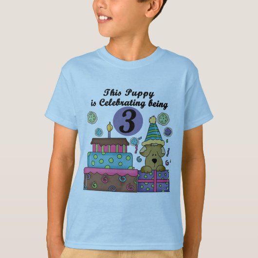 T-shirts et cadeaux de marionnettes 3e anniversair (Devant)