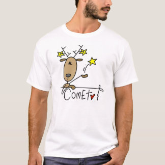 T-shirts et cadeaux de Noël de renne de comète
