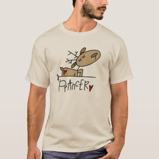 T-shirts et cadeaux de Noël de renne de Prancer