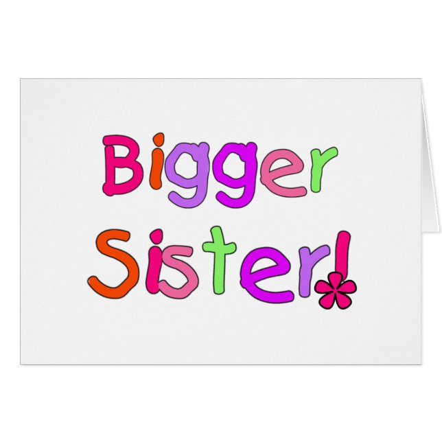 T-shirts et cadeaux de plus grande soeur (Devant horizontal)