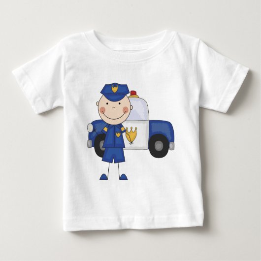 T-shirts et cadeaux de policiers masculins (Devant)