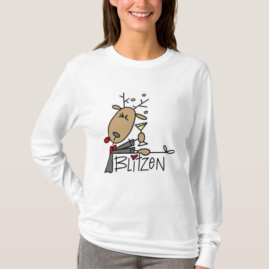T-shirts et cadeaux de renne de Blitzen (Devant)