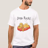 T-shirts et cadeaux de roche de chiens (Devant)