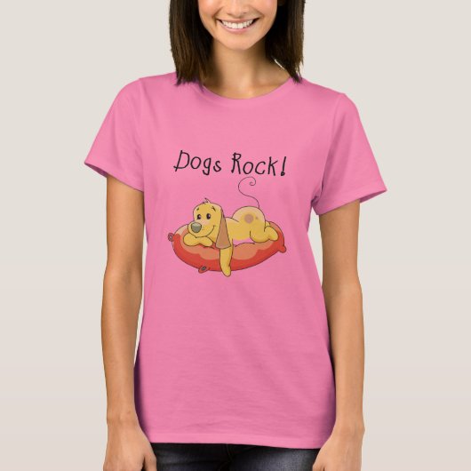 T-shirts et cadeaux de roche de chiens (Devant)