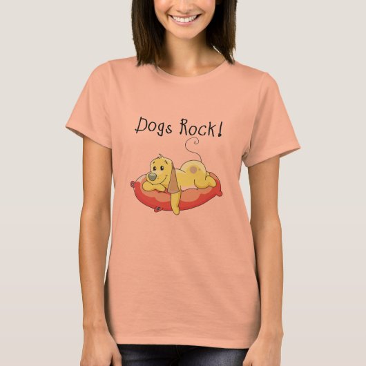 T-shirts et cadeaux de roche de chiens (Devant)
