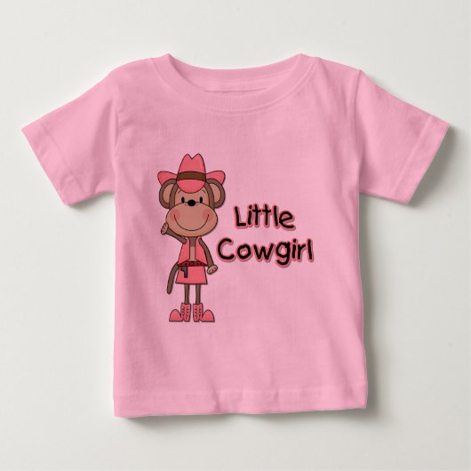 T-shirts et cadeaux de singe Little Cowgirl (Devant)