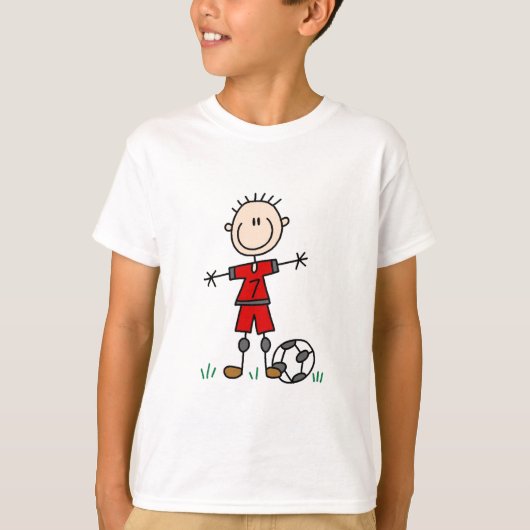 T-shirts et cadeaux de soccer Uniform Boy Red (Devant)