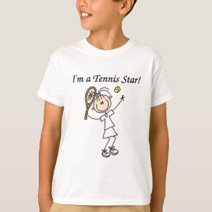 T-shirts et cadeaux des étoiles Girl Tennis