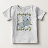 T-shirts et cadeaux d'hippopotame de bébé (Devant)