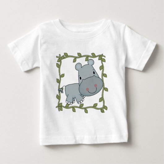 T-shirts et cadeaux d'hippopotame de bébé (Devant)