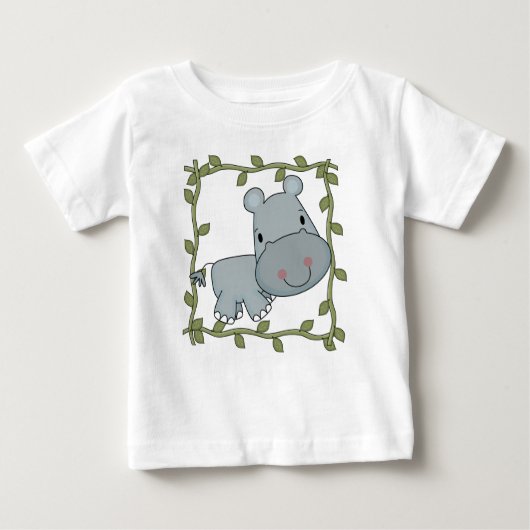 T-shirts et cadeaux d'hippopotame de bébé (Devant)