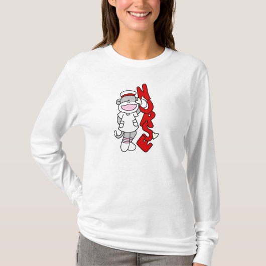 T-shirts et cadeaux d'infirmière de singe de (Devant)