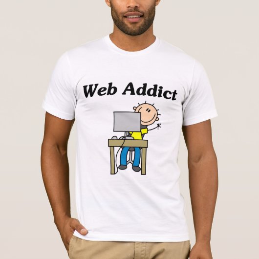 T-shirts et cadeaux d'intoxiqué de Web (Devant)