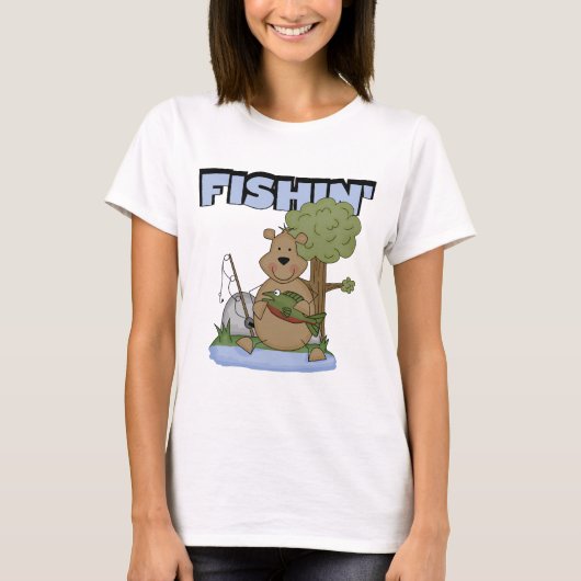 T-shirts et cadeaux d'ours de Fishin (Devant)