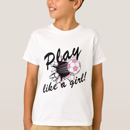 T-shirts et cadeaux du football des filles (Devant)