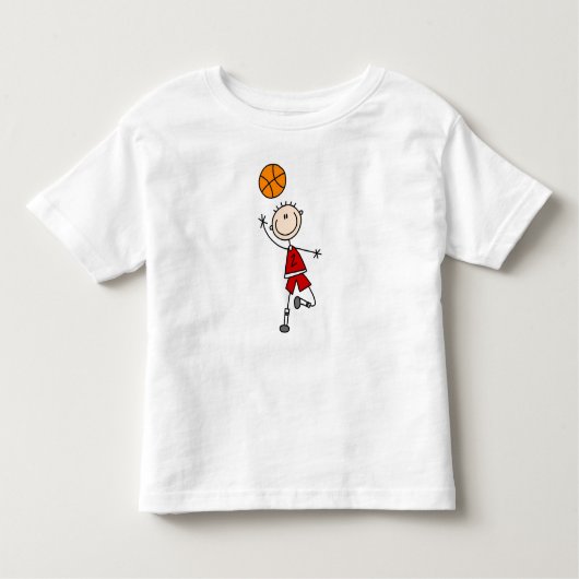 T-shirts et cadeaux du Red Boy Basketball Player (Devant)