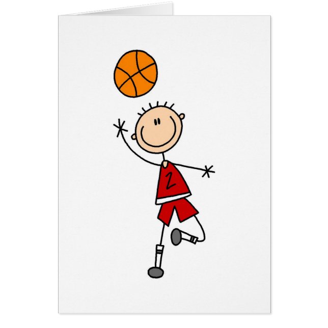 T-shirts et cadeaux du Red Boy Basketball Player (Devant)