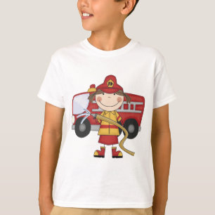 T-shirts et cadeaux femelles de sapeur-pompier