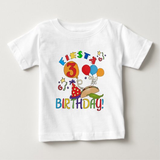 T-shirts et cadeaux Fiesta 3e anniversaire (Devant)
