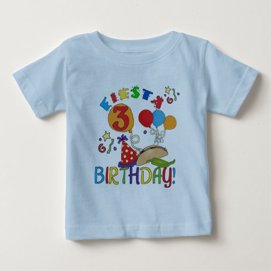 T-shirts et cadeaux Fiesta 3e anniversaire (Devant)
