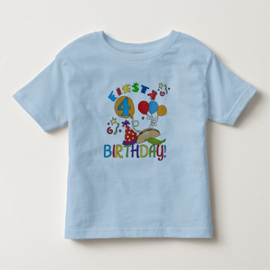 T-shirts et cadeaux Fiesta 4th Birthday (Devant)