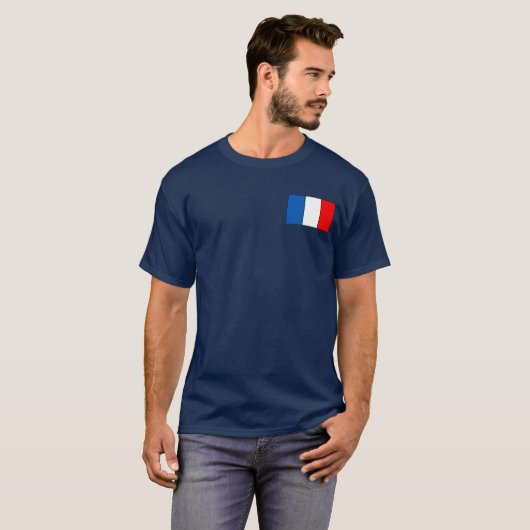 T-shirts et cadeaux français de drapeau (Devant entier)