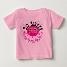 T-shirts et cadeaux Grosse Soeur Pink Octopus