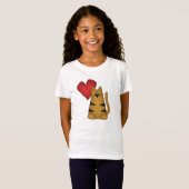 T-shirts et cadeaux Heart and Striped Cat (Devant entier)