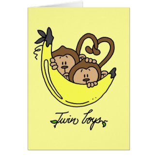 T-shirts et cadeaux jumeaux de garçons de singes
