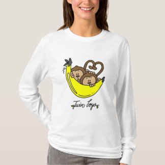 T-shirts et cadeaux jumeaux de garçons de singes