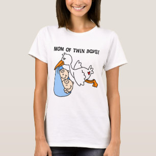 T-shirts et cadeaux jumeaux de Maman-Cigogne de