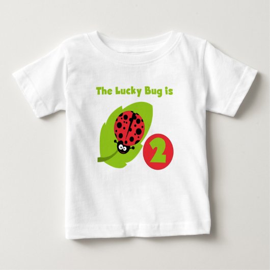 T-shirts et cadeaux Lucky Bug 2e anniversaire (Devant)