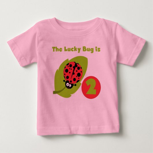 T-shirts et cadeaux Lucky Bug 2e anniversaire (Devant)