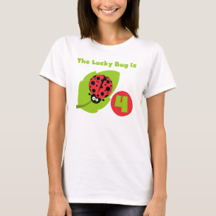 T-shirts et cadeaux Lucky Bug 4th Birthday