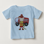 T-shirts et cadeaux masculins de sapeur-pompier (Devant)