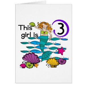 T-shirts et cadeaux Mermaid 3e anniversaire
