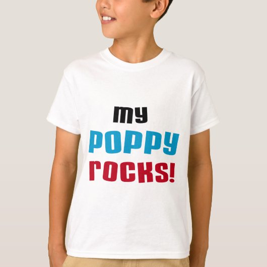 T-shirts et cadeaux My Poppy Rocks (Devant)