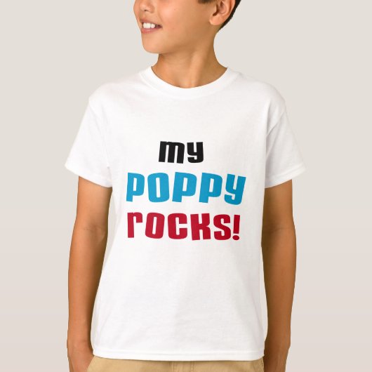 T-shirts et cadeaux My Poppy Rocks (Devant)