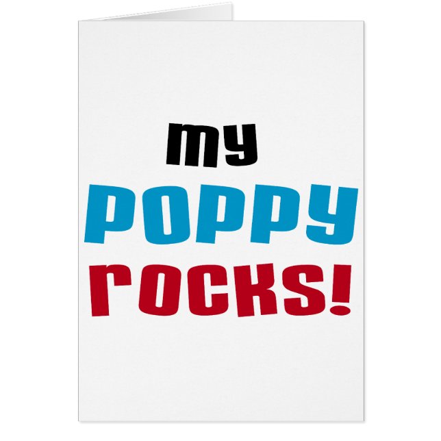 T-shirts et cadeaux My Poppy Rocks (Devant)