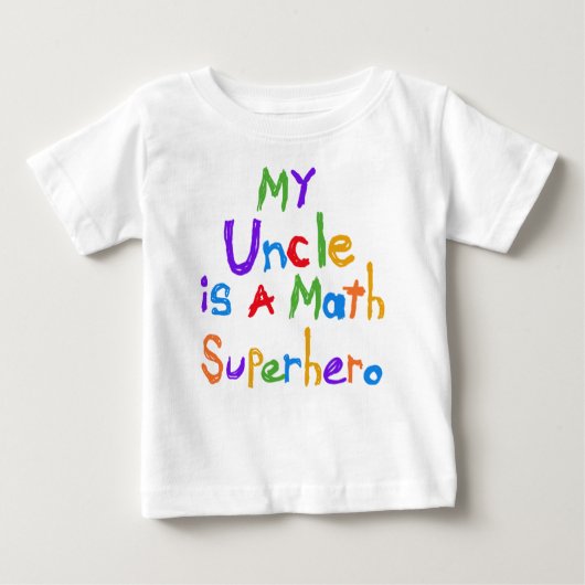 T-shirts et cadeaux My Uncle Math Superhero (Devant)
