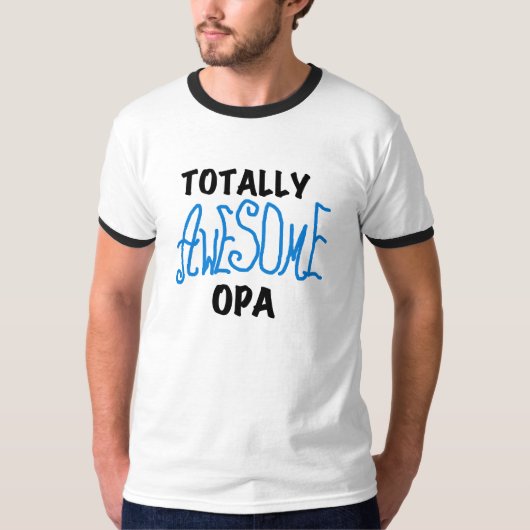 T-shirts et cadeaux Opa bleu absolument géniaux (Devant)