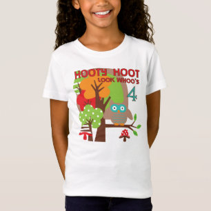 T-shirts et cadeaux Owl 4th Birthday