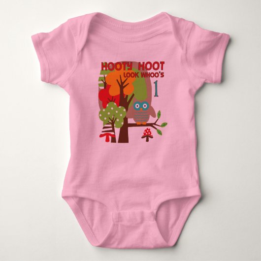 T-shirts et cadeaux Owl First Birthday (Devant)