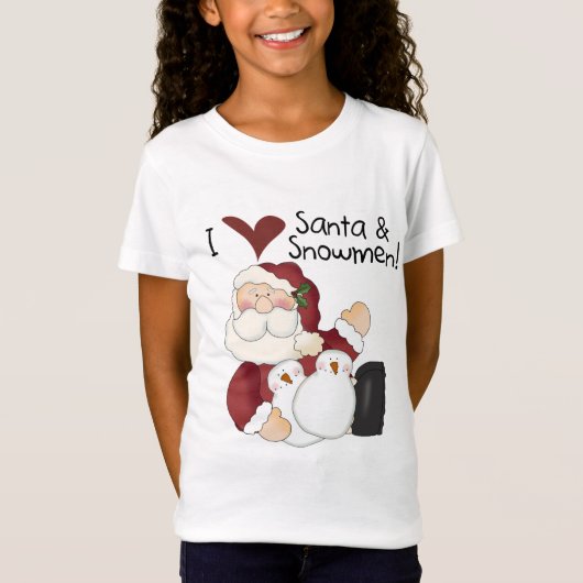 T-shirts et cadeaux père Noël et Snowmen (Devant)